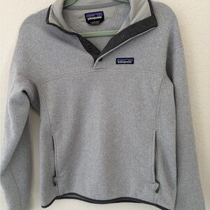 Patagonia Light Gray Snap-T Fleece